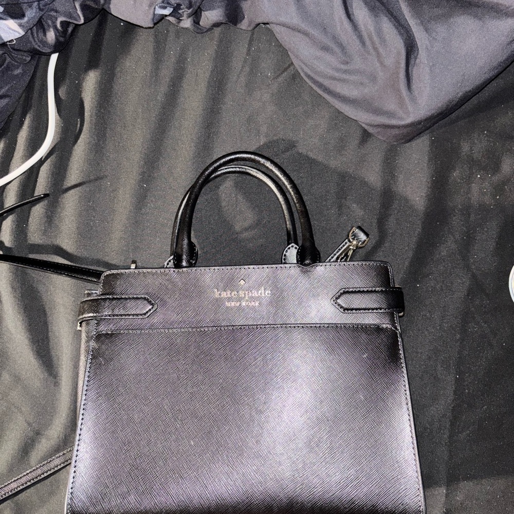 Kate Spade Black Leather Top-Handle Satchel